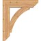 Ekena Millwork Thorton Slat Smooth Bracket w/ Offset Brace, Western Red Cedar, 7 1/2"W x 28"D x 32"H BKT0806X28X32THR06SWR - alternate 3